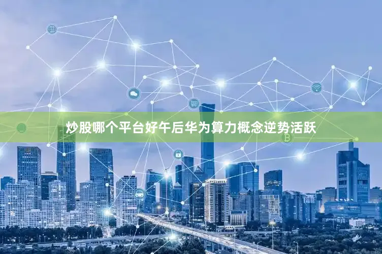炒股哪个平台好午后华为算力概念逆势活跃